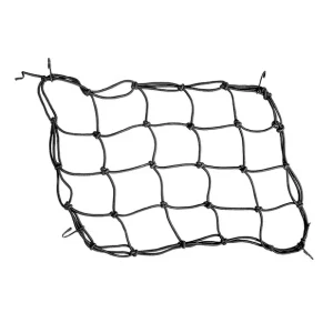 BIKETEC SIATKA BAGAŻOWA (PAJĄK) 4MM X 25 CM X 25 CM, 4 MOCNE HAKI, KOLOR CZARNY Nowość