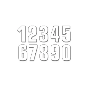 Szybka dostawa BLACKBIRD WYPRZEDAŻ NUMERY STARTOWE 21CM X 11CM PROSTE, KOLOR BIAŁY NR0 (3SZT.)