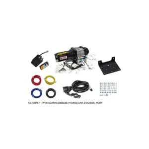 BRONCO WYCIĄGARKA 2500LBS (1134KG) LINA STALOWA 4.8MM X 15.2M, PILOT Zwrot pieniędzy