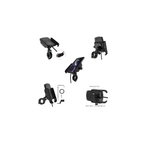 Najlepsza cena BIKETEC UCHWYT MOTOCYKLOWY Z ŁADOWARKĄ INDUKCYJNĄ NA TELEFON MONTOWANY NA KIEROWNICĘ LUB LUSTERKO TYP: R9W-METAL WI