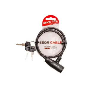 Ekspresowa dostawa BIKETEC SEQR ZABEZPIECZENIE KABLOWE ROZMIAR: LINKA 6MM, 60CM Z KŁÓDKA, 3KLUCZE,