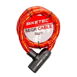 BIKETEC SEQR ZABEZPIECZENIE KABLOWE ROZMIAR: LINKA 22MM, 1,4M Z KŁÓDKA, 3KLUCZE, Bezpieczna płatność