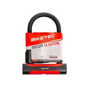BIKETEC SEQR ZABEZPIECZENIE U-LOCK KŁÓDKA 180MM X 260MM, 3KLUCZE, JARZMO 16MM Oryginalny