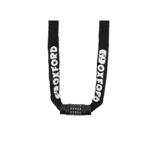 Niska cena OXFORD PROMOCJA ŁAŃCUCH ZABEZPIECZENIE ANTYKRADZIEŻOWE COMBI CHAIN 8, 8mm x 1.5m (ZAMKNIĘCIE NA SZYFR)