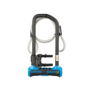 OXFORD ZABEZPIECZENIE ANTYKRADZIEŻOWE KŁÓDKA SHACKLE 14 PRO U-LOCK 320mm x 177mm KOLOR NIEBIESKI Szybka dostawa