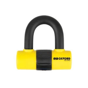 Premium OXFORD ZABEZPIECZENIE ANTYKRADZIEŻOWE KŁÓDKA NA TARCZĘ HAMULCOWĄ HD MAX 14mm KOLOR ŻÓŁTY FLUO