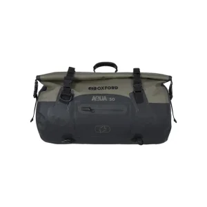 Popularny OXFORD TORBA AQUA T-50 ROLLBAG WODOODPORNA POJEMNOŚĆ 50L KOLOR ZIELONY (KHAKI)/CZARNY