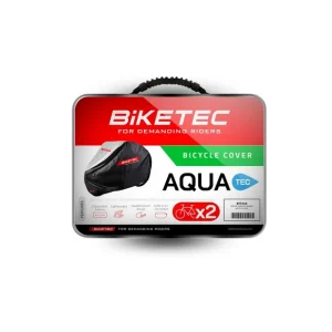 BIKETEC POKROWIEC WODOODPORNY AQUATEC NA DWA ROWERY KOLOR CZARNY/SZARY ROZMIAR UNIWERSALNY Wysoka jakość