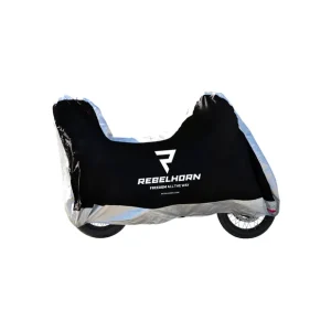 POKROWIEC NA MOTOCYKL REBELHORN COVER II Z MIEJSCEM NA KUFER BLACK/SILVER Bezpieczna płatność
