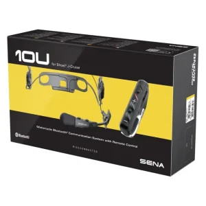Wysoka jakość SENA INTERKOM MOTOCYKLOWY 10U BLUETOOTH 4.1 DO 1600M Z RADIEM FM I PILOTEM SC-4B-01 DO KASKU SHOEI J-CRUISE ( 1 ZESTAW ) - ZAST