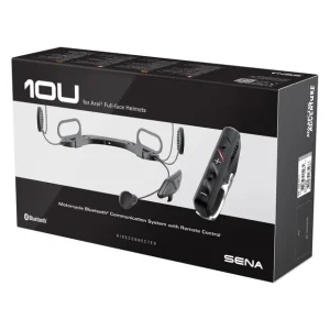 Tani SENA INTERKOM MOTOCYKLOWY 10U BLUETOOTH 4.1 DO 1600M Z RADIEM FM I PILOTEM SC-4B-01 DO KASKU ARAI (INTEGRALNE) ( 1 ZESTAW ) (EL