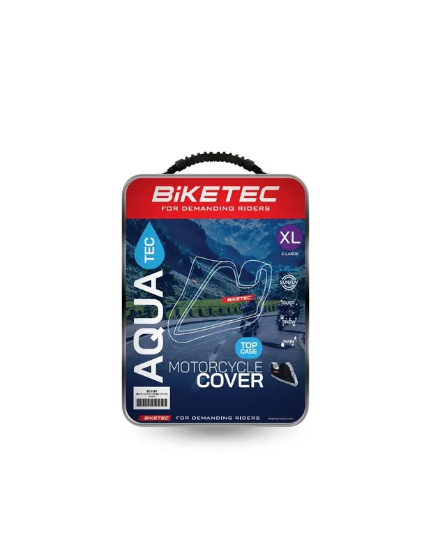 Oferta BIKETEC POKROWIEC WODOODPORNY AQUATEC NA MOTOCYKL Z MIEJSCEM NA KUFER CENTRALNY KOLOR CZARNY/SZARY ROZMIAR XL
