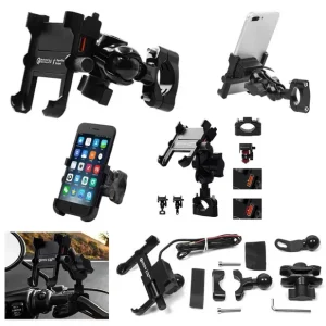 Oryginalny BIKETEC UCHWYT MOTOCYKLOWY Z ŁADOWARKĄ USB 3.0NA TELEFON MONTOWANY NA KIEROWNICĘ TYP: R8-METAL USB
