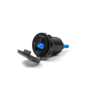 BIKETEC MOTOCYKLOWE GNIAZDO USB QUICK CHARGE Z WOLTOMIERZEM I WYŁĄCZNIKIEM MONTAŻ W OWIEWKĘ Oryginalny