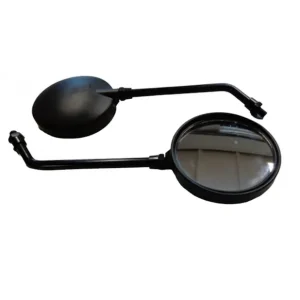 Wyprzedaż GZ LUSTERKO UNIWERSALNE KOMPLET OKRĄGŁE LEWE I PRAWE (KOMPLET) GWINT M10 KOLOR CZARNY