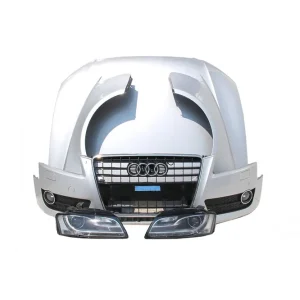 Zwrot pieniędzy AUDI A5 S-LINE PRZÓD 8T LX7W maska błotniki zderzak pas przedni wzmocnienie błotnik lampy Xenon Led LX7W srebrny 8T 8T0941003AN