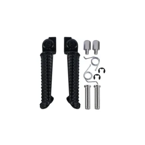 BIKETEC PARTS ZESTAW PODNÓŻKÓW (PODNÓŻKI) KIEROWCY KOMPLETNY Z MOCOWANIAMI YAMAHA YZF R1 '98-11, YZF R6 '99-12 KOLOR CZARNY Tylko dziś