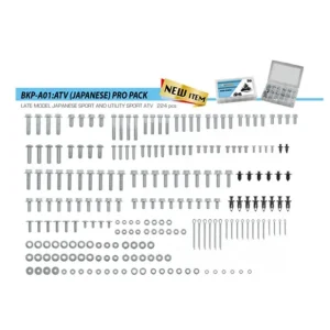 ACCEL KOMPLET ŚRUB, NAKRĘTEK, PODKŁADEK, KOŁKÓW I ZAWLECZEK DO QUADÓW/ATV JAPOŃSKICH (227 ELEMENTÓW) Zamów teraz