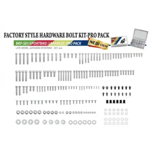 ACCEL KOMPLET ŚRUB, NAKRĘTEK, PODKŁADEK, KOŁKÓW I ZAWLECZEK DO MOTOCYKLI SZOSOWYCH JAPOŃSKICH (221 ELEMENTÓW) Oferta limitowana
