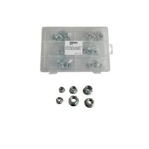 ACCEL KOMPLET (ZESTAW) NAKRĘTEK KOŁNIERZOWYCH ZWYKŁYCH I SAMOKONTRUJĄCYCH M6/M8/M10 (100 SZT.) Ekspresowa dostawa