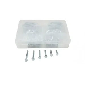 ACCEL KOMPLET (ZESTAW) ŚRUB KOŁNIERZOWYCH M6 Z PŁASKIM ŁBEM BEZ OZNACZEŃ (120 SZT.) Szybka dostawa