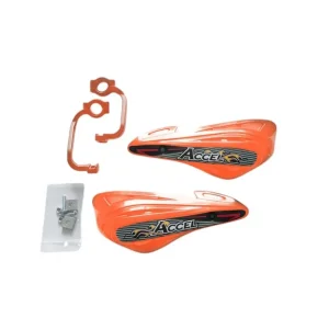 Ekspresowa dostawa ACCEL OSŁONY RĄK (HANDBARY) Z MOCOWANIEM ALUMINIOWYM MX (22+28MM) (ALU-POMARAŃCZOWY, PLASTIK-POMARAŃCZOWY) - PROMOC