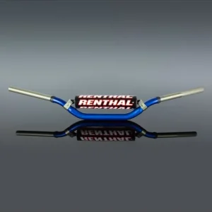 RENTHAL KIEROWNICA 1,1/8 CALA (28,6MM) MX TWINWALL 998 HANDLEBAR BLUE REED / WINDHAM PADDED KOLOR NIEBIESKI Z GĄBKĄ Wyprzedaż