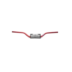 RENTHAL KIEROWNICA 1,1/8 CALA (28,6MM) MX FATBAR HANDLEBAR RC WYSOKA HIGH RED KOLOR CZERWONY Z GĄBKĄ Oryginalny