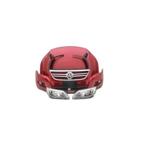 Wysoka jakość VW TIGUAN PRZÓD maska błotniki zderzak pas przedni lampy wzmocnienie błotnik lampa Xenon 5N Kolor: LA3T - czerwony