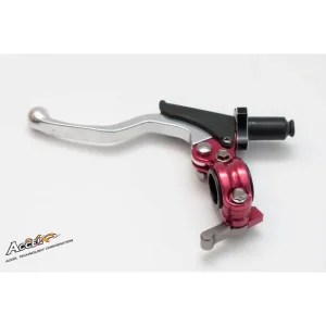 Nowość ACCEL UCHWYT DŹWIGNI SPRZĘGŁA KOMPLETNY + HOT START UNIWERSALNY KOLOR CZERWONY (CL-06RD)