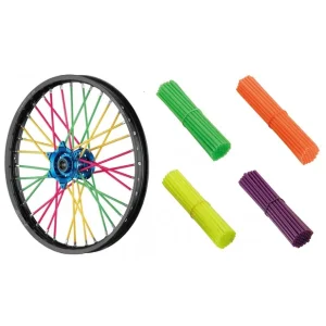 ACCEL NAKŁADKI NA SZPRYCHY KOLOR POMARAŃCZOWY - KOMPLET NA DWA KOŁA (2 X 38 SZTUK) Ostatnia szansa