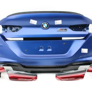 Zwrot pieniędzy BMW 8 M8 F93 TYŁ ZDERZAK + KLAPA BAGAŻNIKA + LAMPY lampa tylny 490 Sonderlackierung Niebieski 41007483659 51128082803 8070742