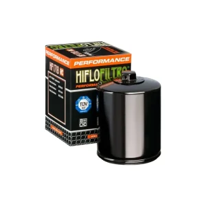 Premium HIFLO FILTR OLEJU HF 171 HARLEY-DAVIDSON / BUELL NAKRĘTKA 17MM (RACING CZARNY) (50)