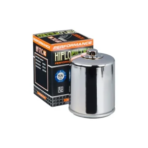 Wysoka jakość HIFLO FILTR OLEJU HF 171 HARLEY-DAVIDSON / BUELL NAKRĘTKA 17MM (RACING CHROMOWANY) (50)