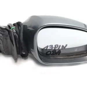 Zwrot pieniędzy VW PASSAT B6 LUSTERKO DRZWI PRAWE 13pin zewnętrzne pinów kabli przewodów 13 pin elektrycznie składane podświetlane 3C