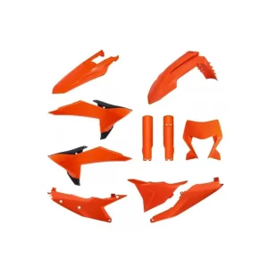 Szybka dostawa POLISPORT KOMPLET PLASTIKÓW (FULL KIT) KTM EXC/EXC-F/XC-W/XC-WF TBI '26 W ZESTAWIE OSŁONA LAMPY ORAZ OSŁONY AMORTYZATORÓW KOL