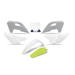 UFO KOMPLET PLASTIKÓW HUSQVARNA TC 125 / 250 '23-'24, FC 250 / 350 / 450 '23-'24, FX 350 / 450 '23-'24, TX 300 '24, KOLOR OEM Tani