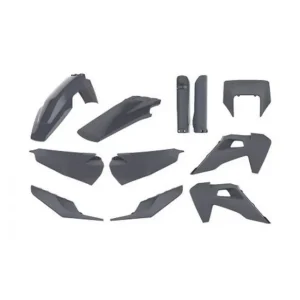 POLISPORT KOMPLET PLASTIKÓW HUSQVARNA TE/FE TPI '20-'23 W ZESTAWIE OSŁONA LAMPY PRZEDNIEJ (8398900006) I OSŁONY AMORTYZATORÓW Premium