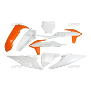 UFO KOMPLET PLASTIKÓW KTM SX 125/150/250 '19-'22, SXF (SX-F) 250/350/450 '19-'22 KOLOR OEM (POMARAŃCZOWY/BIAŁY) (KT522E999) Oferta limitowana