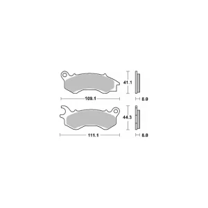 Kup teraz SBS KLOCKI HAMULCOWE KH603 STREET CERAMIC KOLOR CZARNY PASUJE DO: HONDA NSC/PCX/SCV, PEUGOET DJANGO PRZÓD