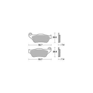 Zamów teraz SBS PROMOCJA KLOCKI HAMULCOWE KH430 MAXI CARBON CARBON TECH KOLOR CZARNY PASUJE DO: YAMAHA YP125/250 X-MAX '06-'09 PRZÓD