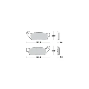 Oryginalny SBS PROMOCJA KLOCKI HAMULCOWE KH196 STREET CERAMIC KOLOR CZARNY