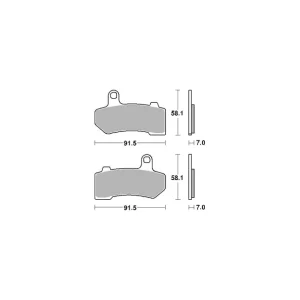 Darmowa dostawa SBS PROMOCJA KLOCKI HAMULCOWE KH409 STREET EXCEL/RACING SINTER KOLOR ZŁOTY PASUJE DO: HARLEY DAVIDSON ROAD KING, ELECTRA, ROAD