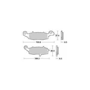 Kup teraz SBS KLOCKI HAMULCOWE KH229 STREET CERAMIC KOLOR CZARNY