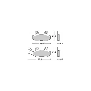 Tylko dziś SBS PROMOCJA KLOCKI HAMULCOWE KH135 / KH214 STREET CERAMIC KOLOR CZARNY