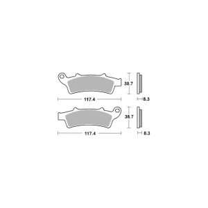 SBS PROMOCJA KLOCKI HAMULCOWE KH324 MAXI CARBON CARBON TECH KOLOR CZARNY PASUJE DO: SKUTERY APRILIA 125/500, KYMCO 125/350, MAL Premium