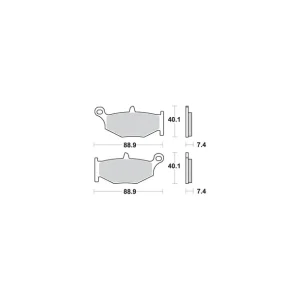 Bezpieczna płatność SBS KLOCKI HAMULCOWE KH419 STREET EXCEL/RACING SINTER KOLOR ZŁOTY PASUJE DO: SUZUKI GSX-R 600/750/1000/1300, DL1000 V-STROM TY