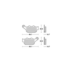 Zamów teraz SBS KLOCKI HAMULCOWE KH140 STREET CERAMIC KOLOR CZARNY