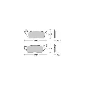 Zwrot pieniędzy SBS KLOCKI HAMULCOWE KH196 STREET EXCEL SINTER KOLOR ZŁOTY