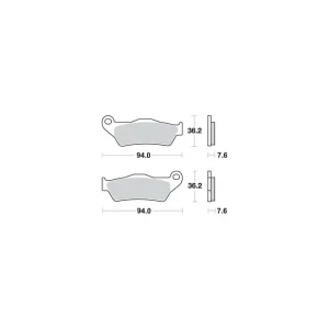 Nowość SBS KLOCKI HAMULCOWE KH181 STREET EXCEL/RACING SINTER KOLOR ZŁOTY